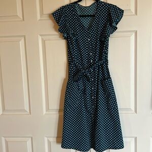 Peacock Blue Skater dress